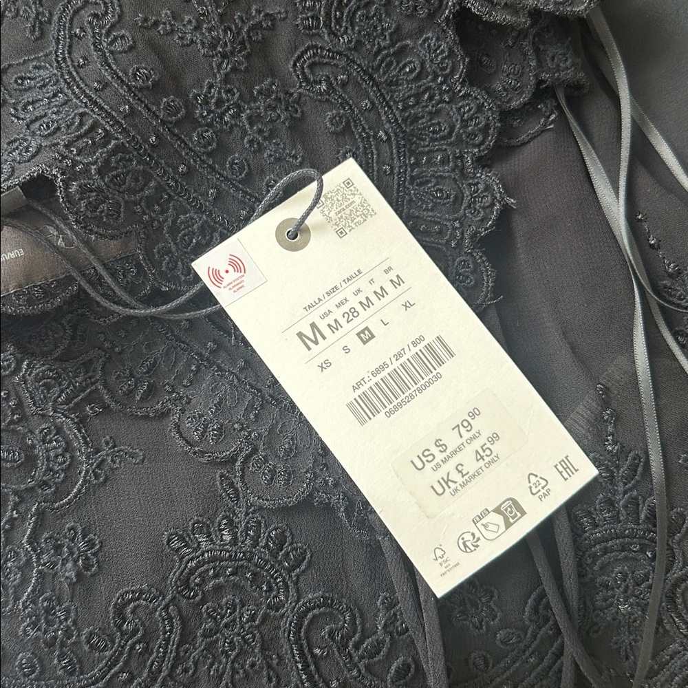 ZARA ZW COLLECTION LACE CAMISOLE TOP - Picture 13 of 14
